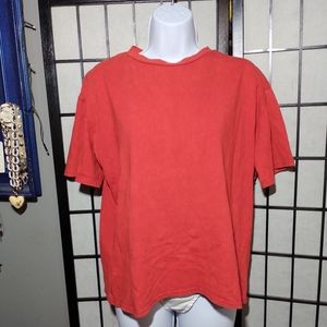 Somewhere West Red Oversized Tee sz S